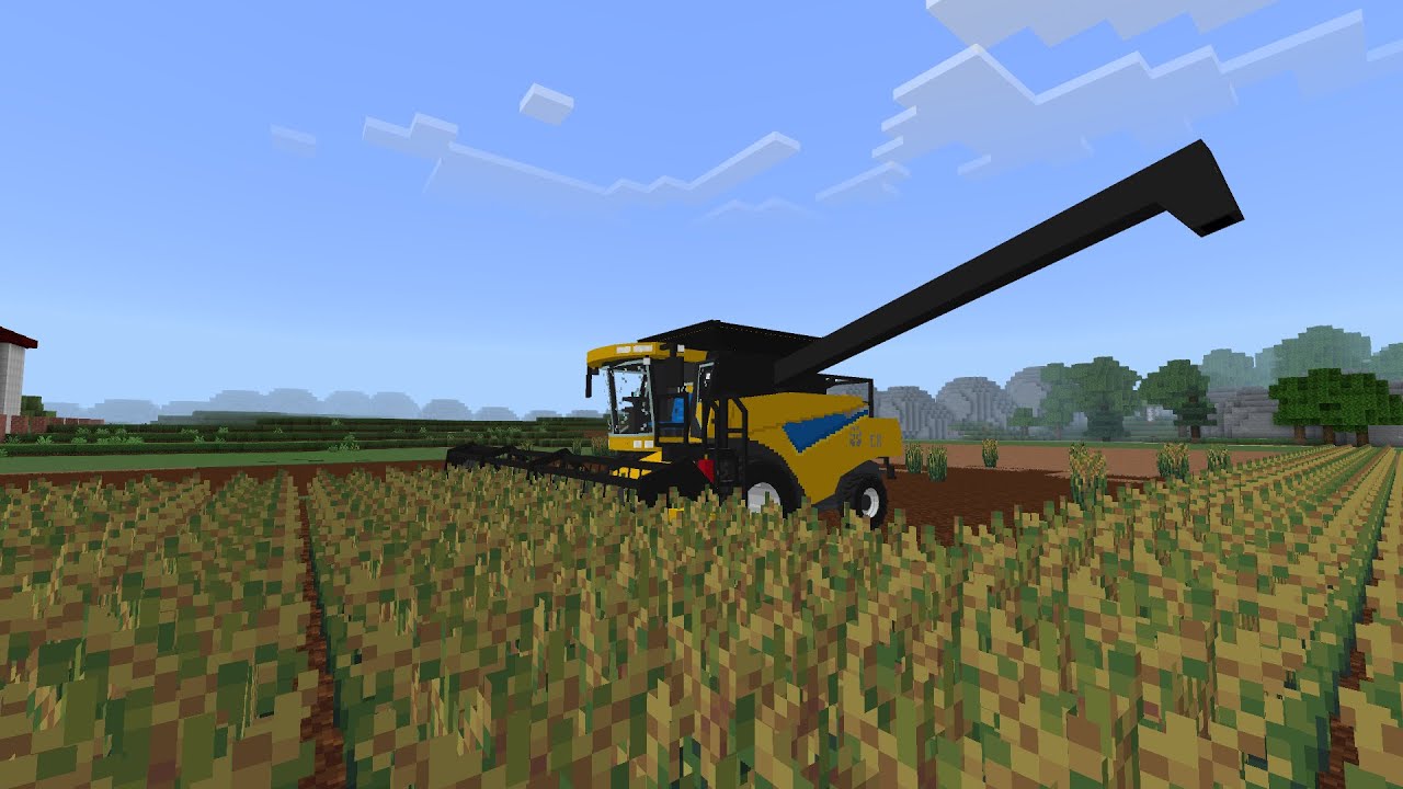 Addon de fazenda minecraft pe. Teste da colheitadeira HN CR9060 (Agro Farm Simulator)