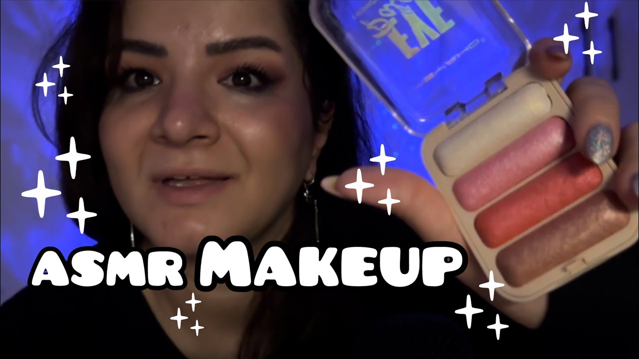 ASMR doing your makeup for sleeping 💤 #asmr 
