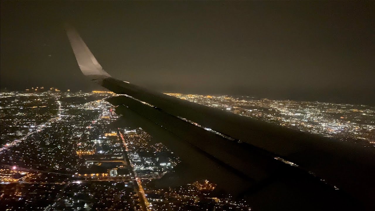 Stunning Night Los Angeles Landing – American – Airbus A321-200 – LAX – N134AN – SCS Ep. 314
