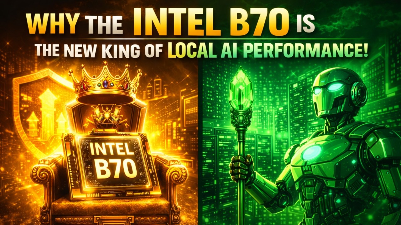 Why the Intel B70 is the new king of Local AI Performance?