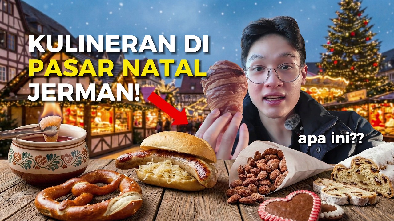 Kulineran di 4 Pasar Natal Jerman dalam 3 Jam!! Bisa makan apa aja yaa? 🎄