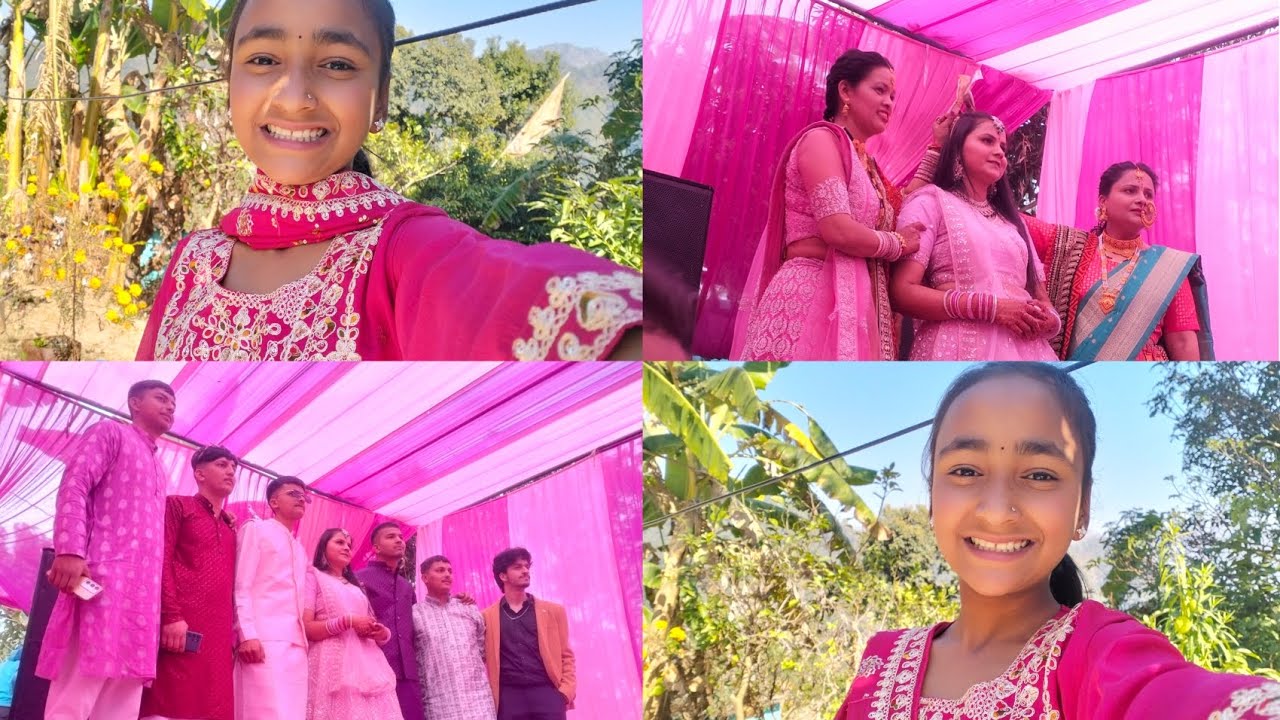 आज गई मैं पड़ोस की महिला संगीत में❤️आज लाए मेरे मेरे लिए खाने की चीजे🥰#dailyvlog#pahadiwedding#viral