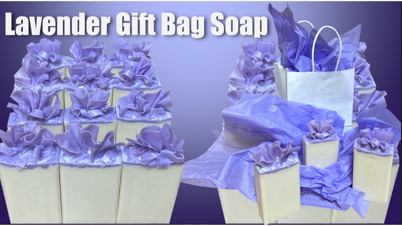 Lavender White Gift Bag Cold Process Soap Making