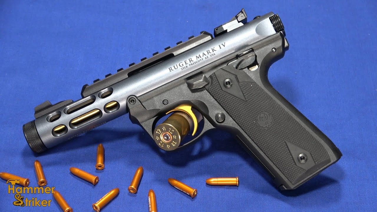 Обзор пистолета 22 калибра: Ruger Mark IV 22/45 Lite в цвете Diamond Gray