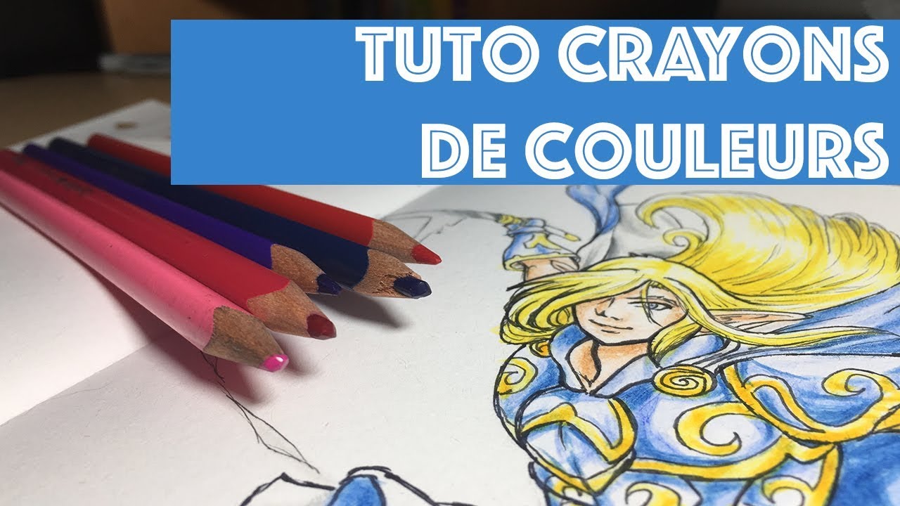 TUTO//COMMENT BIEN COLORIER AUX CRAYONS DE COULEURS !!