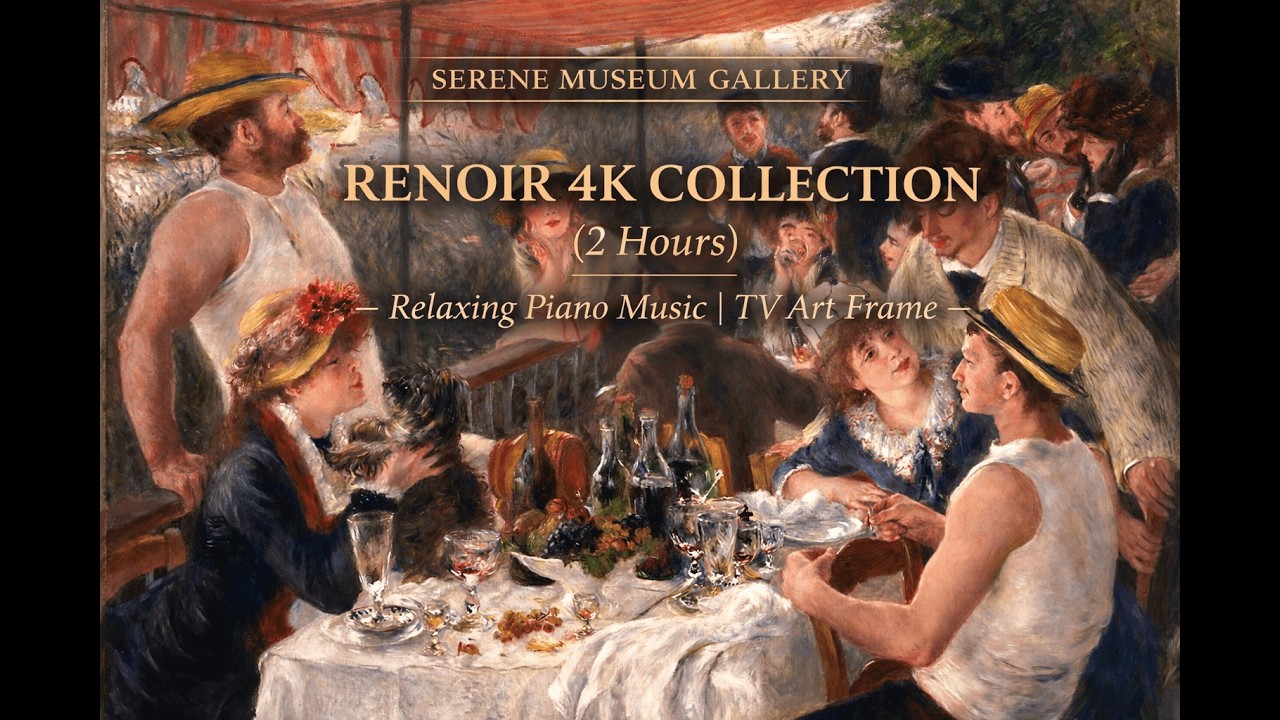 Turn Your TV into Art | Renoir 4K Collection with Relaxing Piano | 2 hrs TV Art Display