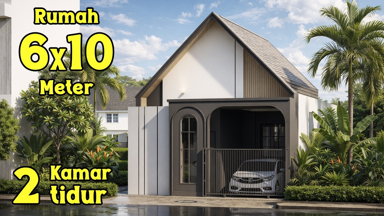 Rumah 6x10 meter 2 kamar