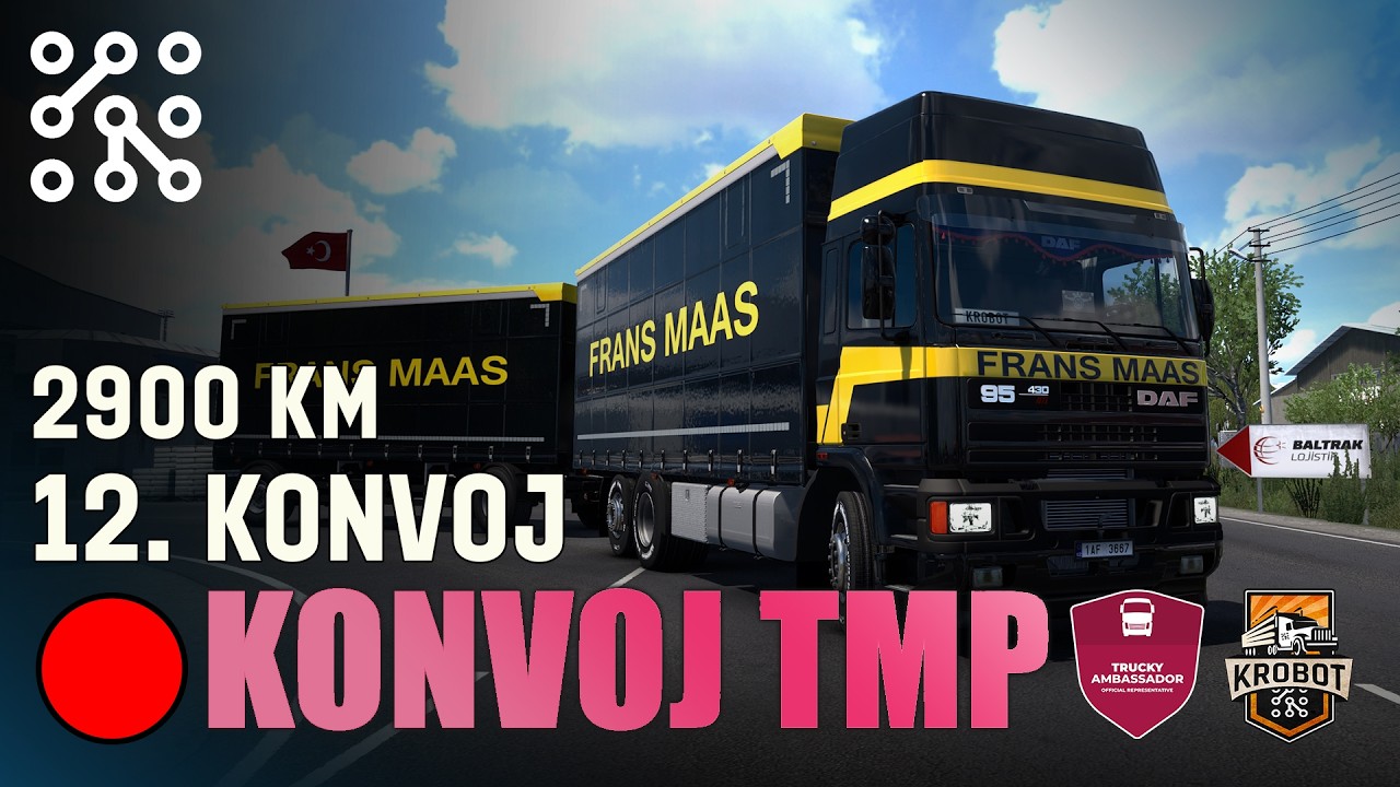 LIVE STREAM -  12. TMP KONVOJ !song !dis | EURO TRUCK SIMULATOR 2 CZ - ETS2