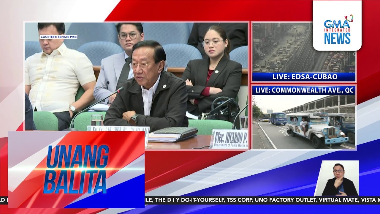 Dating DPWH Sec. Bonoan, ginisa sa Senado kaugnay sa mali umanong coordinates... | Unang Balita