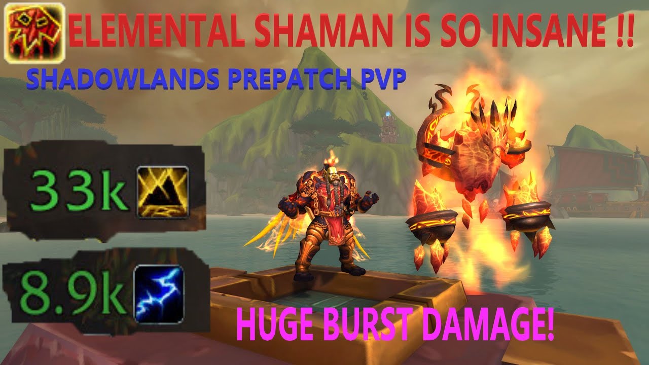 Elemental Shaman PvP | INSANE BURST DAMAGE! | World of Warcraft | Shadowlands Pre-Patch