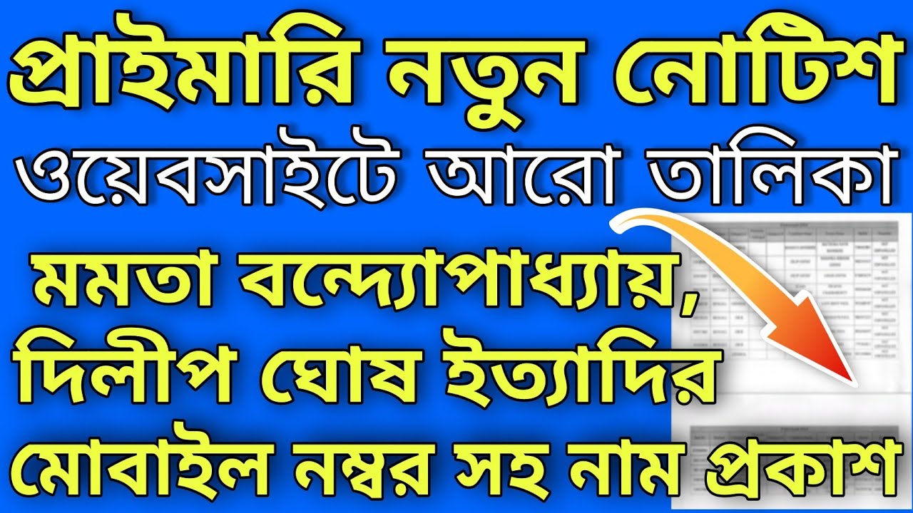 PRIMARY TET 2014 PASSED CANDIDATES NEW LIST PUBLISHED WITH MOBILE NUMBER