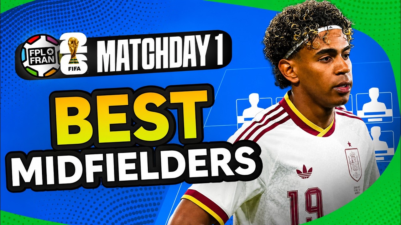WORLD CUP FANTASY BEST MIDFIELDERS MD1 | FIFA WC 2026