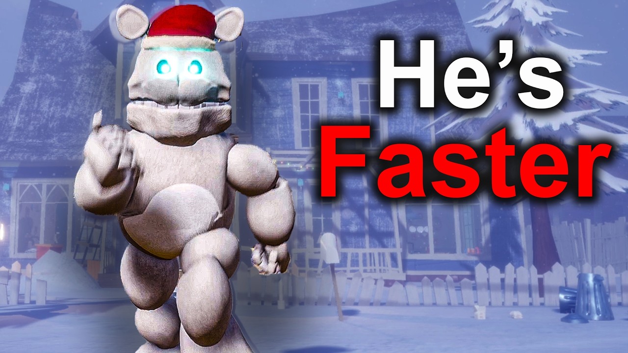 FROSTBEAR is EVEN FASTER in Hello Neighbors Christmas Update