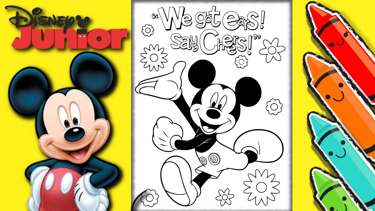 Coloring Mickey Mouse! Fun Mickey Mouse Coloring Pages For Kids