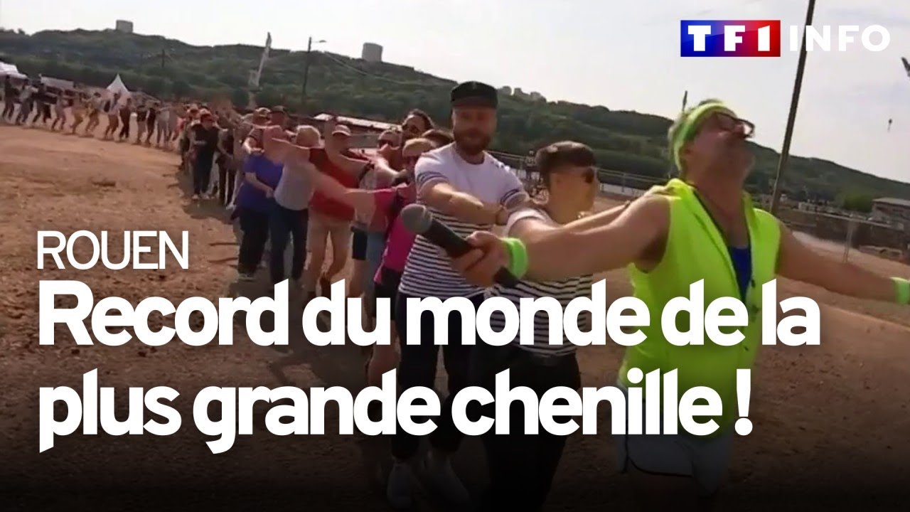 Les Normands décrochent le record du monde de la plus grande chenille