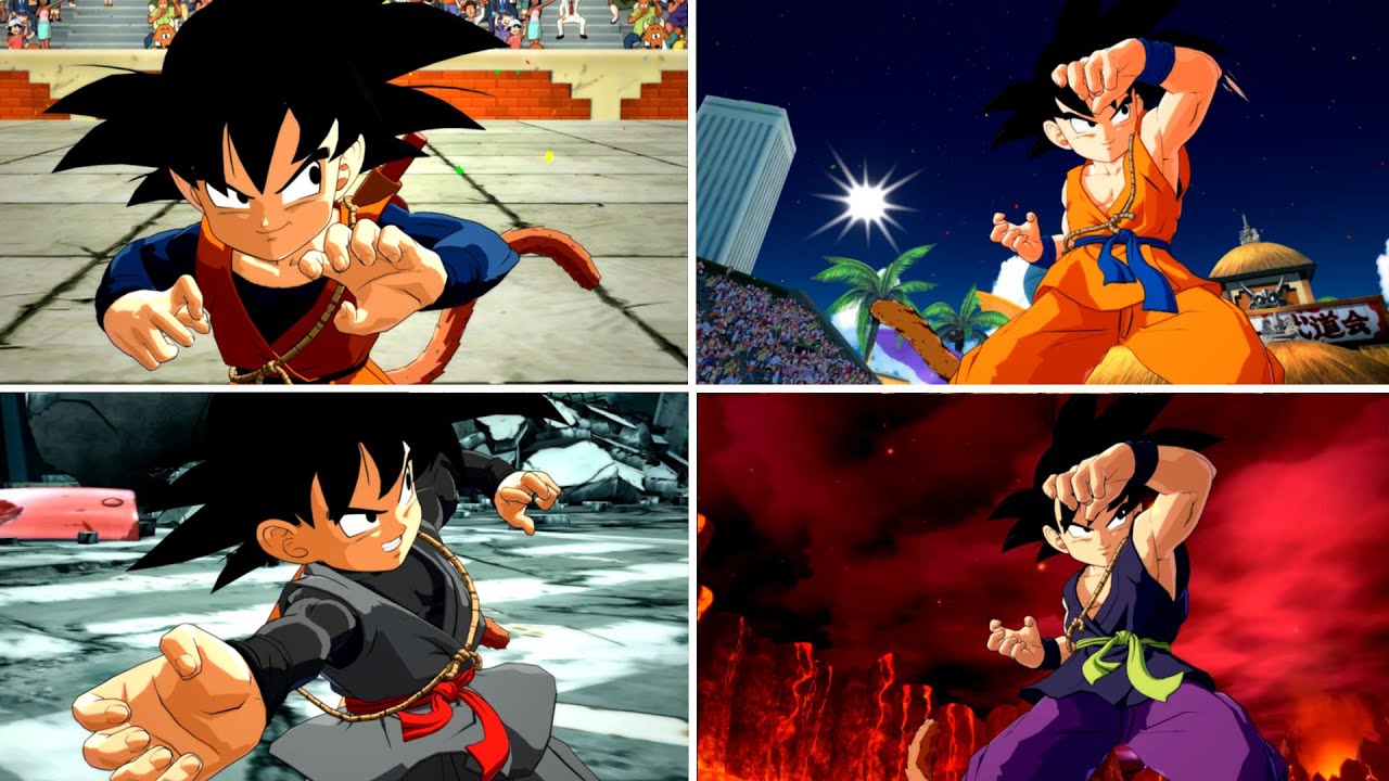 Goku GT Alternative Color References - Dragon Ball FighterZ Mods