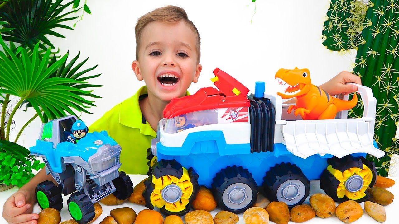 Vlad và Niki Tuần tra CHÂN Dino Nhiệm vụ giải Cứu