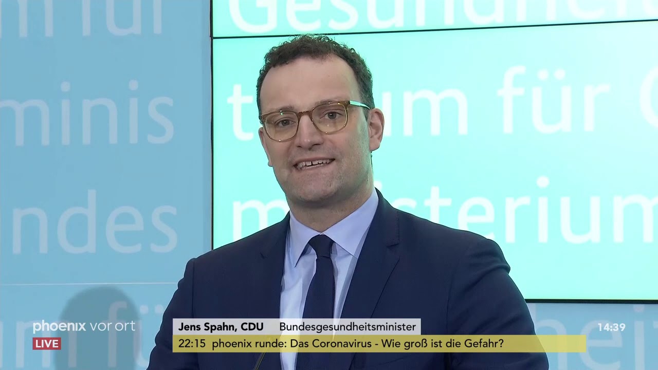 Jens Spahn zum bestätigten Coronavirus-Fall in Deutschland