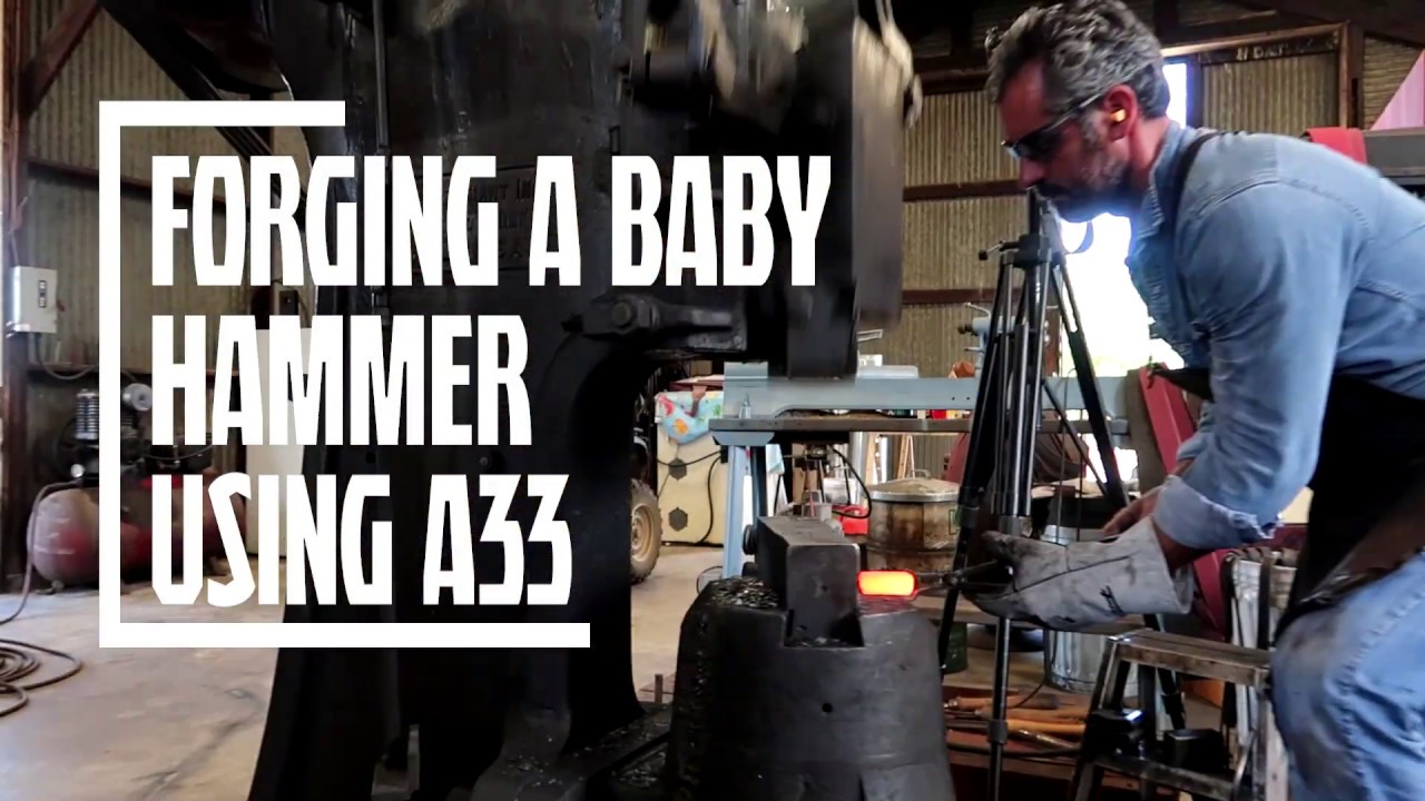Forging a tiny hammer with A33 | Brent Bailey Forge