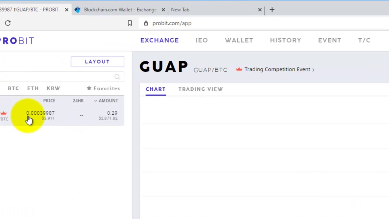 How to Get GUAP on the Probit Exchange