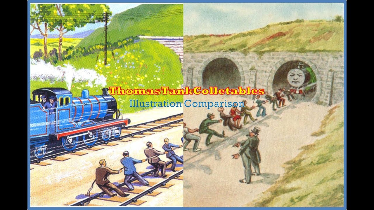 The Three Railway Engines - William Middleton & C. Reginald Dalby Illustration Comparison