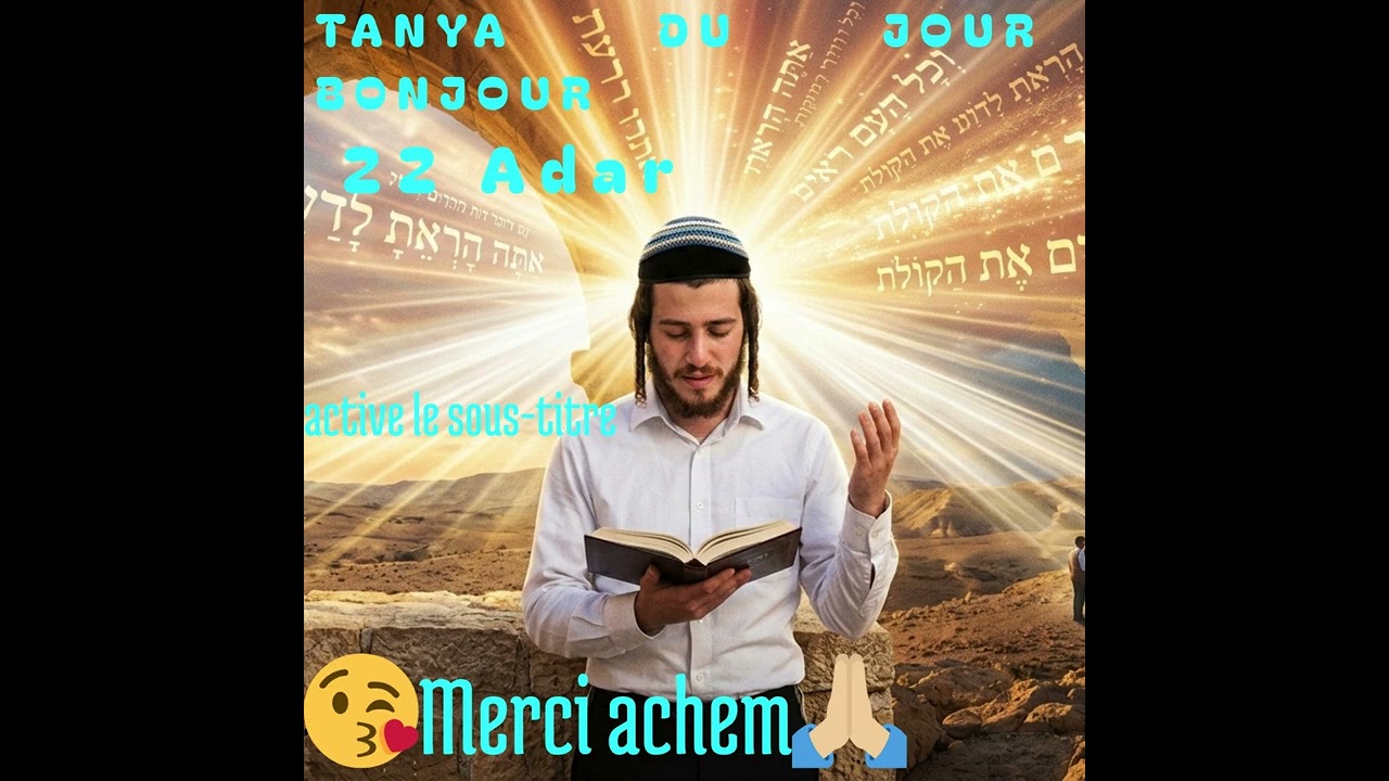 Tanya 22 Adar 💗 merci hachem 🙏🏼💞