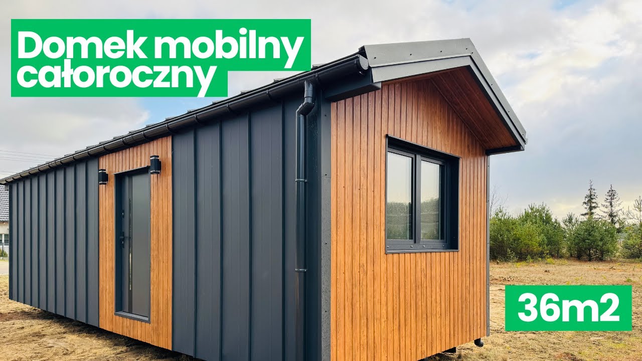 Dom Domek Mobilny Całoroczny 36m2 Wykończony Wyposażony 2 Sypialnie