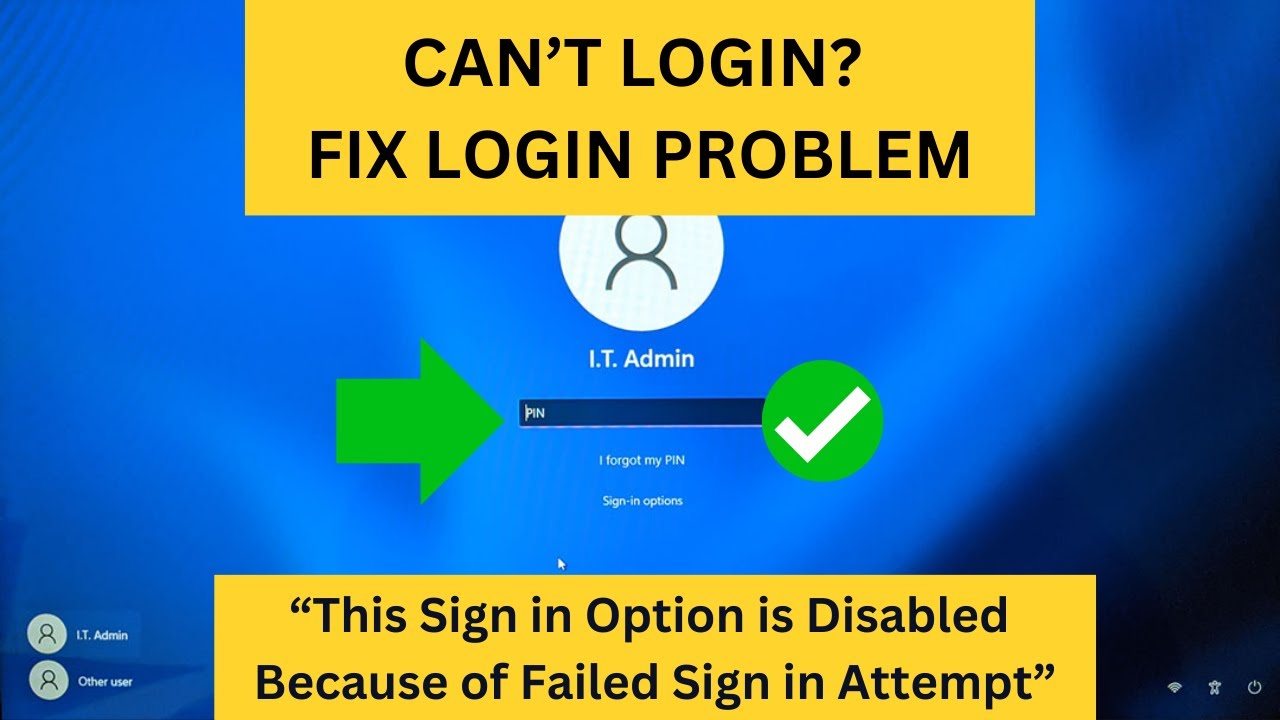 [SOLVED] How to Fix windows 11 login Problems