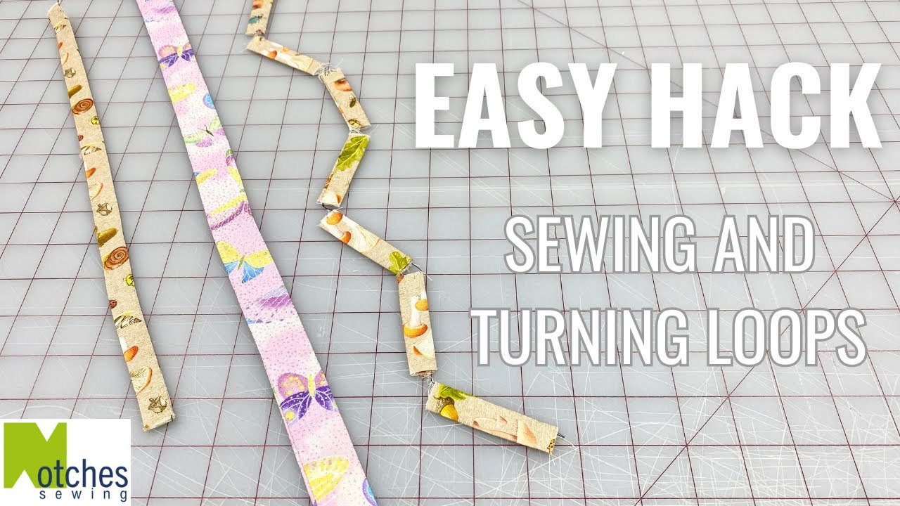 EASY HACK  How to sew and turn tubes and loops FAST!