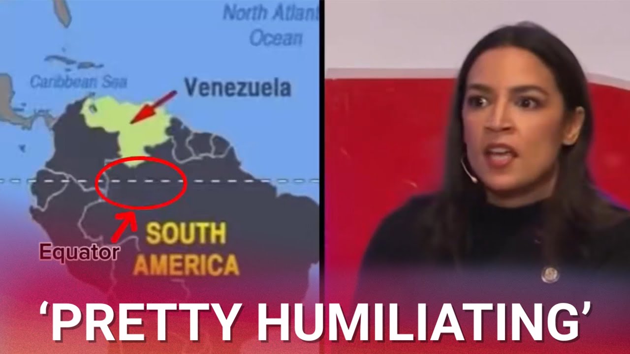 ‘Pretty humiliating’: AOC accidentally reveals she has no idea where Venezuela is