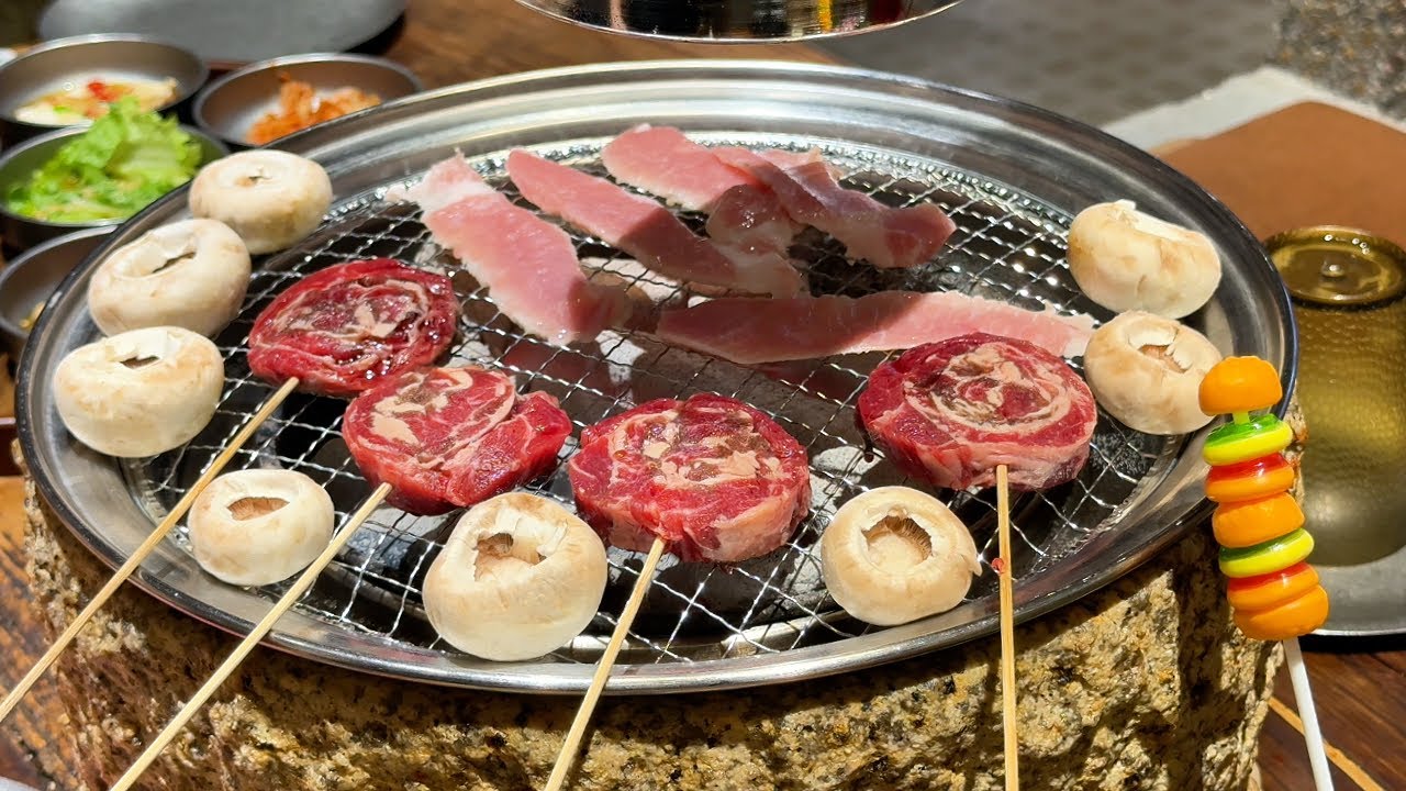 沉浸式品尝韩式烤肉，无音乐、无解说