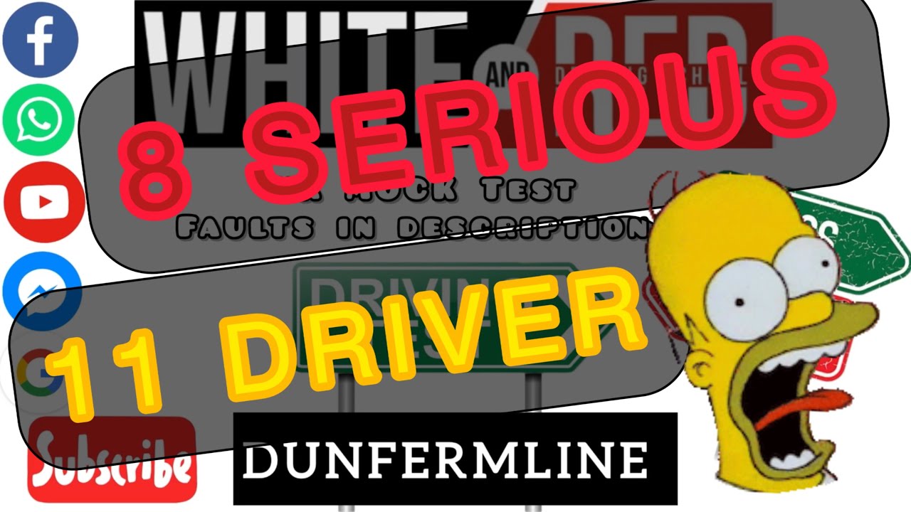UK MOCK test Dunfermline test route 6.09.2025