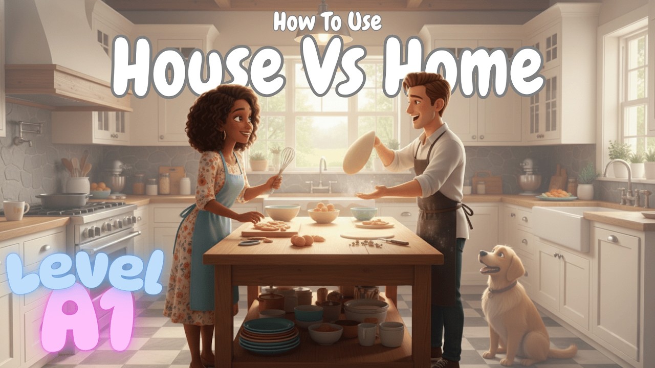 How to Use House vs Home | Important Daily Vocabulary | Level A1