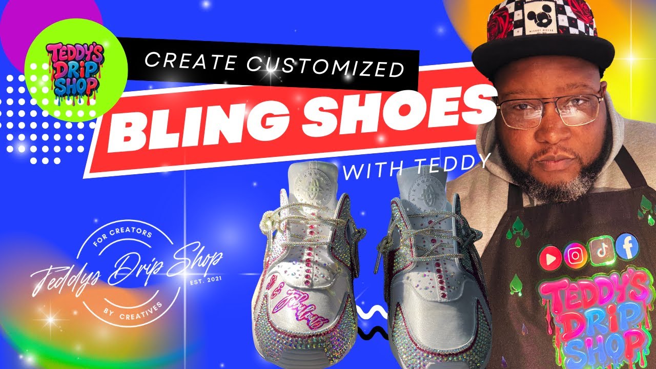 Custom Bling Shoes Tutorial 👟✨ Easy Rhinestone DIY