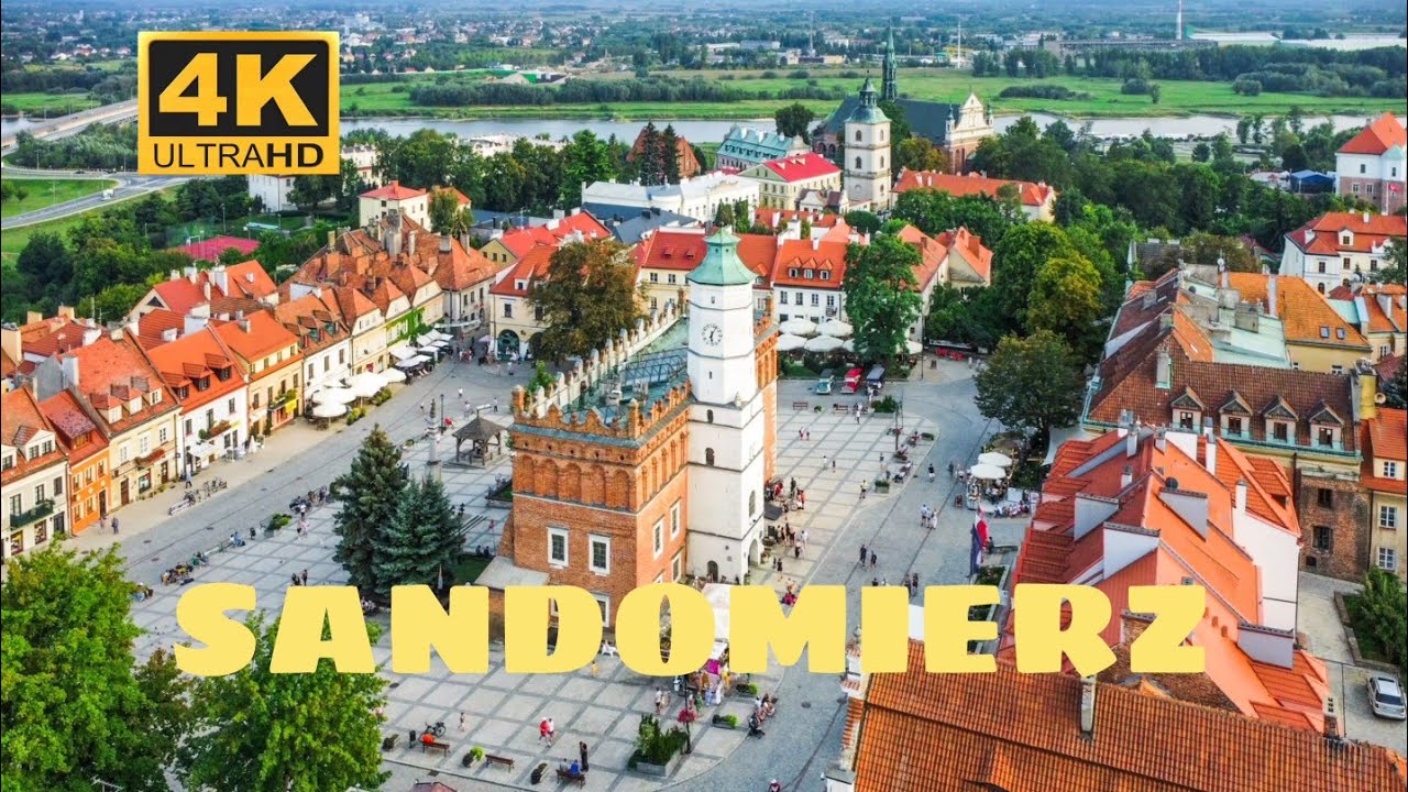 Sandomierz z lotu drona, DJI Mini2 4K
