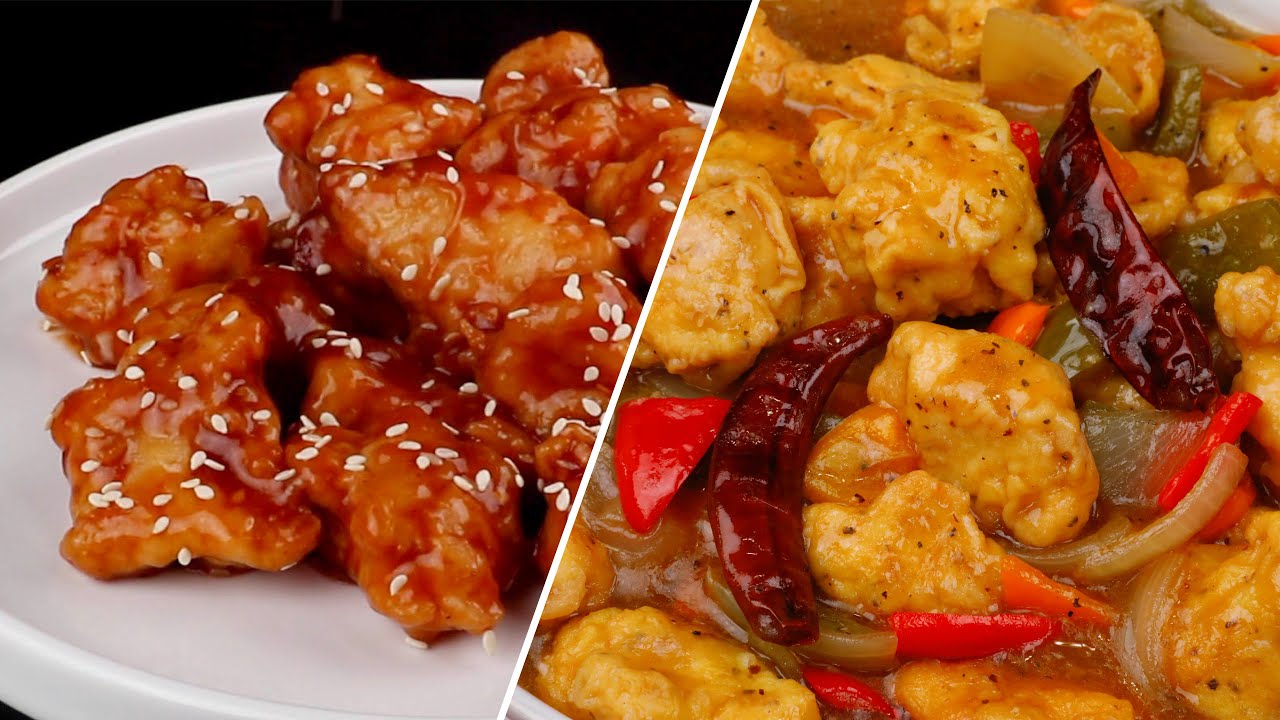 2 Super Hit Restaurant Style Chicken Recipes❗Sesame Chicken Recipe - Chicken Manchurian, Ramadan