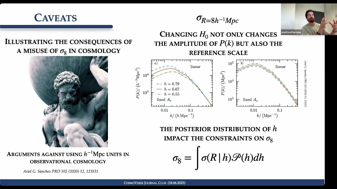 CosmoVerse JournalClub: Matteo Forconi: Illustrating the consequences of a misuse of σ8 in cosmology