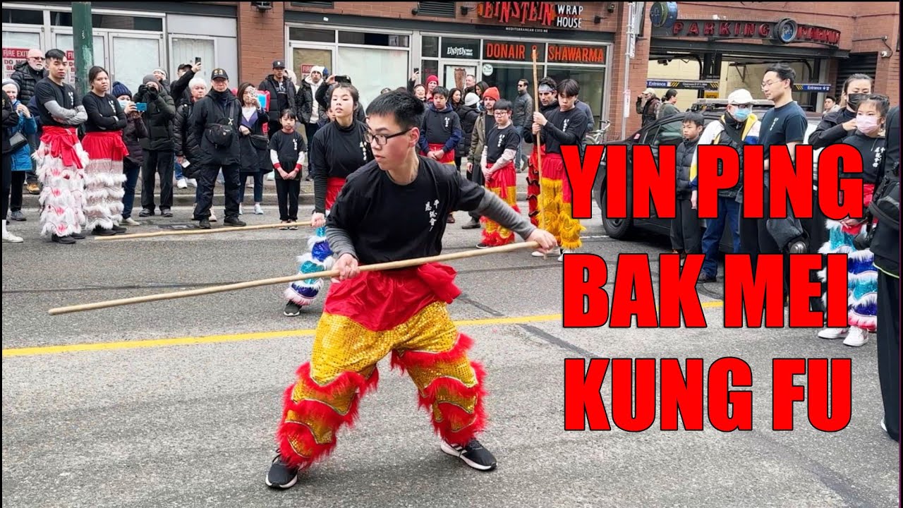 👍Kung Fu demo by Bak Mei students at Yin Ping Benevolent Association in Vancouver Chinatown Parade