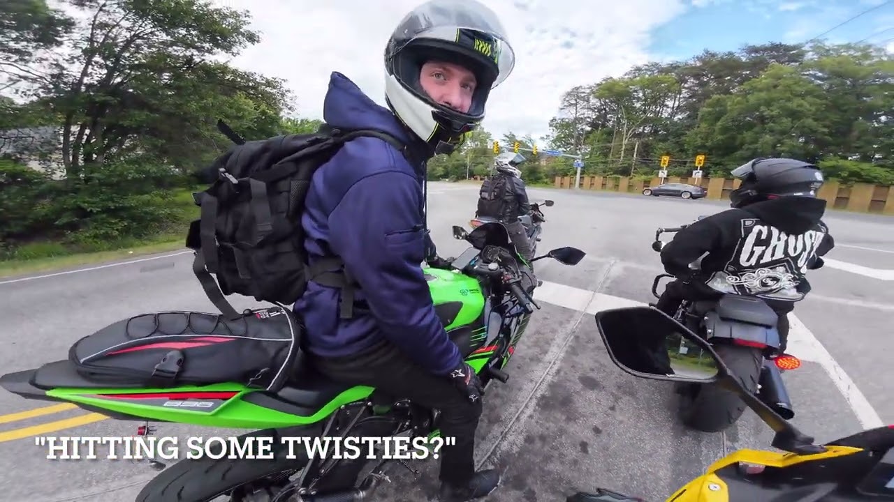 FULL EXHAUST Suzuki GSX-8R Hanging with BIG BIKES!