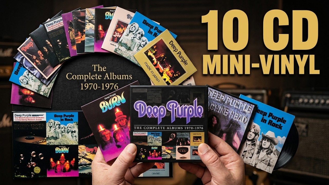 DEEP PURPLE (The Complete Albums 1970 - 1976) (10 CD) Пиплы с Алика (Мини Винил 10 CD)