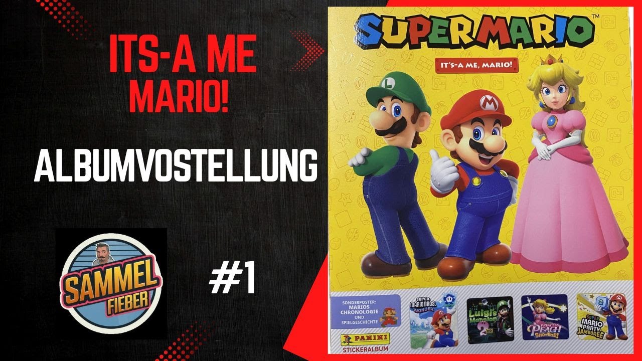 🍄👨‍🔧 Super Mario - Its Me, Mario! 🍄👨‍🔧 Albumvorstellung - Sticker - Panini - #1