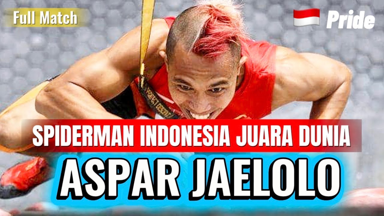 SPIDERMAN INDONESIA ASPAR JAELOLO JUARA DUNIA IFSC WUJIANG #speedclimbing #asparjaelolo #worldcup