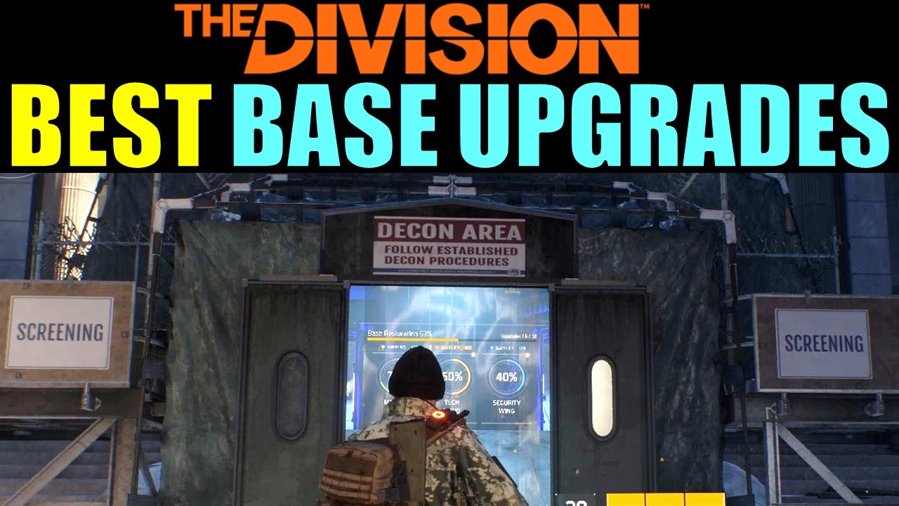 The Division: BEST BASE UPGRADES! | Tips to Level Up Fast & Easy!