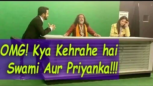 Swami Om And Priyanka Jagga Fights in A Interview