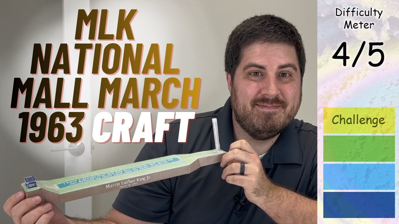 MLK National Mall March 1963 | 3D Scaled National Mall Paper Model Craft