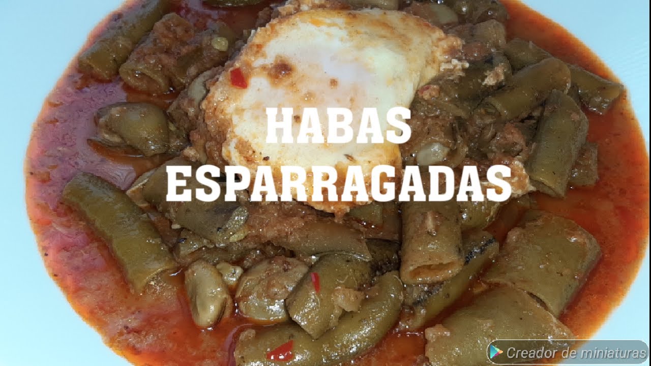 RECETA DE HABAS TIERNAS ESPARRAGADAS CON HUEVOS