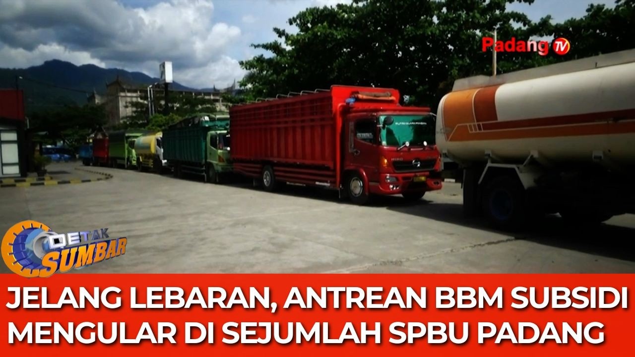 Jelang Lebaran, Antrean BBM Subsidi Mengular di Sejumlah SPBU Padang