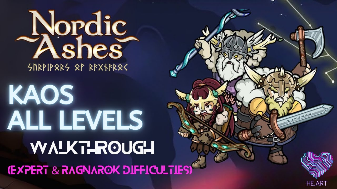 Nordic Ashes - Kaos All Levels Walkthrough (Expert & Ragnarok Difficulties)