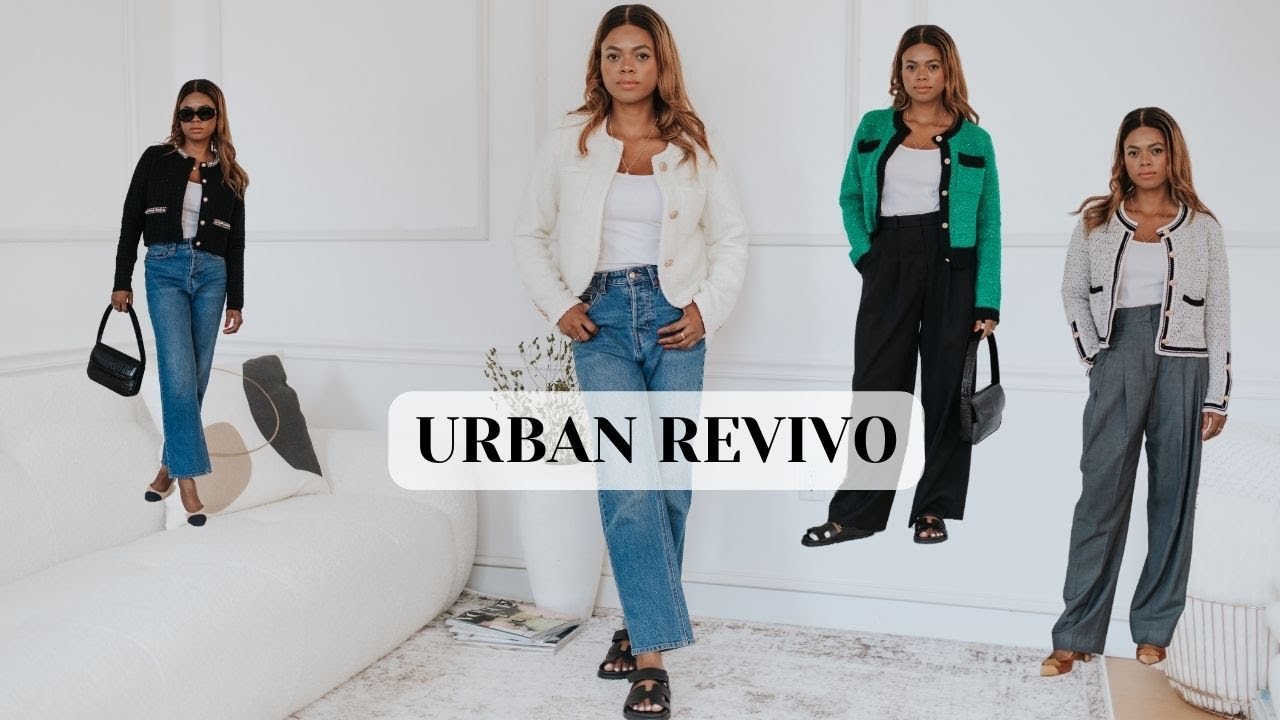 FALL STYLING HAUL WITH URBAN REVIVO! Chanel Inspired Jacket...WORKWEAR OUTFIT IDEAS | DadouChic