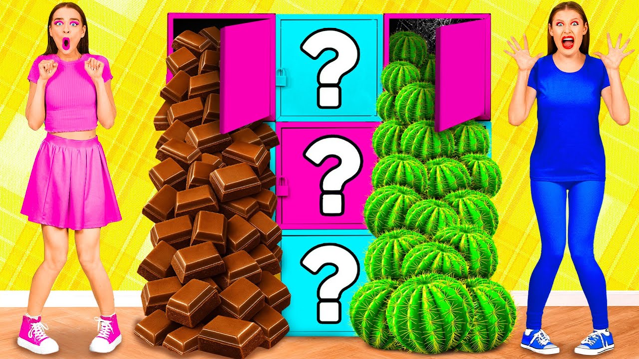 Челлендж Розовая и Синяя Загадочная Коробка | Крутые Розыгрыши и Трюки от Happy Funny